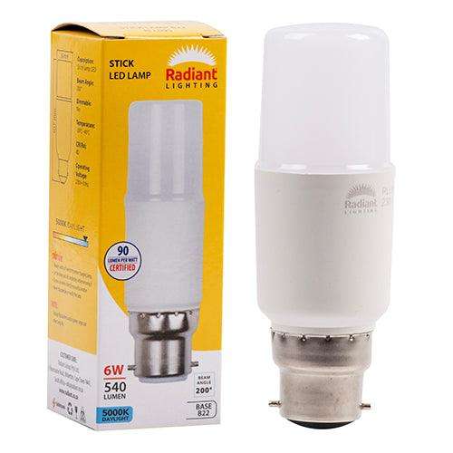 Stick Lamp Frosted T36 6w Led B22 5000 K N