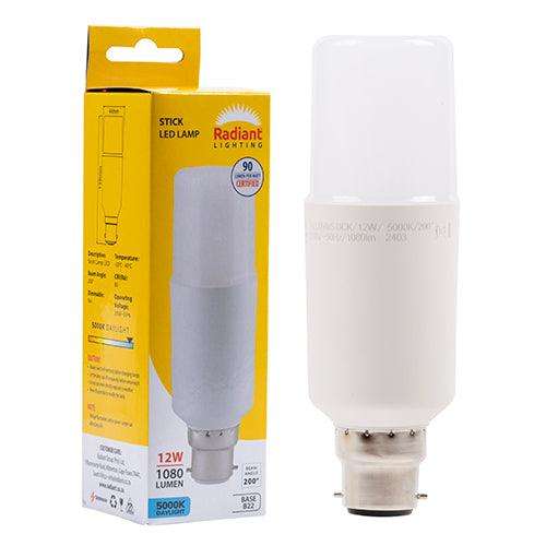 Stick Lamp Frosted T44 12w Led B22 5000 K N