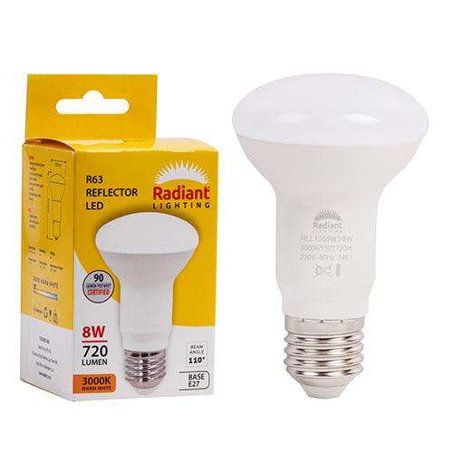 R63 Reflector 8w Led E27 3000 K N