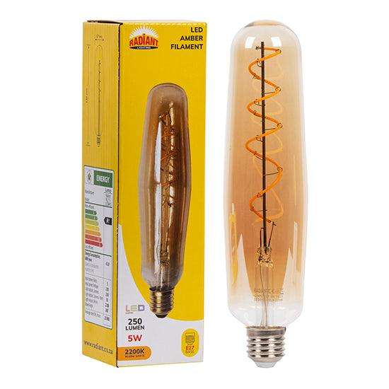 Filament Amber 8w Led E27 2700 K 60x234mm N
