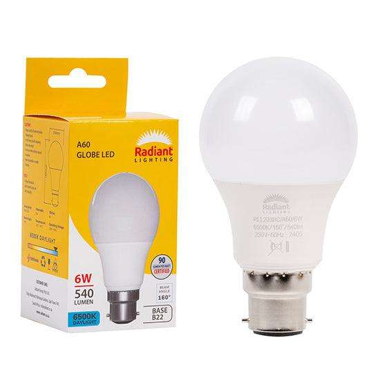 A60 6w Led B22 6500 K Box N