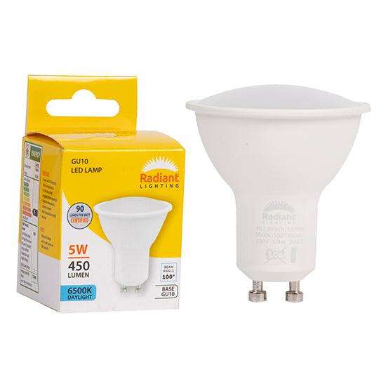 Gu10 Frosted Lens 5w Led 6500 K Non Dimmable N