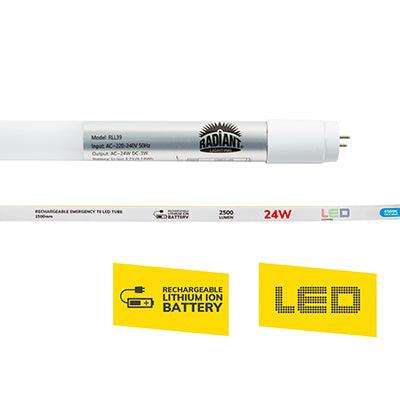 Rechargeable T8 Tube 24w Led G13 6500 K 1500mm