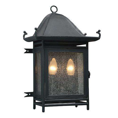 Forged Wall Light Outdoor Medium Sand Black 2x E14