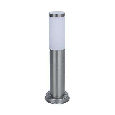 Slate Plain Bollard Outdoor 450mm Stainless Steel 1x E27