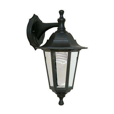 ***Wall Light Outdoor Down/Up Lantern Black 1x E27