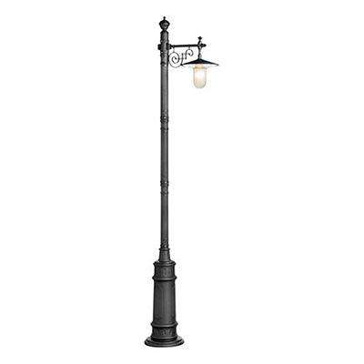 ***Rhine Pole Light Base Mount Black 1x E27