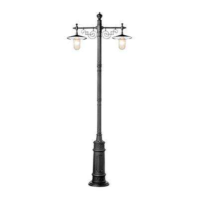 ***Rhine Pole Light Base Mount Black 2x E27