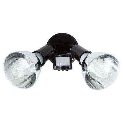 ***Spotlight Outdoor Wall Mount & Sensor Black 2x E27 (Fs32)