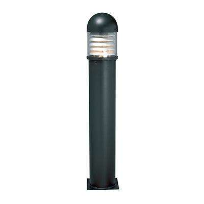 ***Lourve Bollard Outdoor Black 1x E27 Mb Self Ballasted Lamp