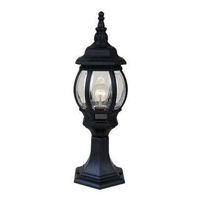 Pillar Outdoor Lantern Black 1x E27
