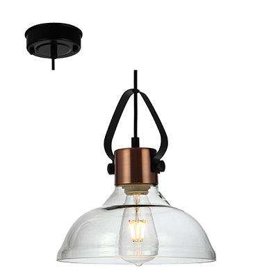 ***Pendant Antique Copper/Black E27 1x40w