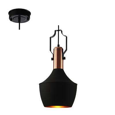 ***Pendant Metal 240mm Antique Copper/Black E27 1x40w