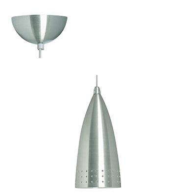 Pendant Alum.Satin Chrome E27 1x60w