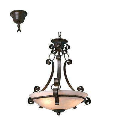 ***Malaga Pendant Antique Bronze E27 3x60w