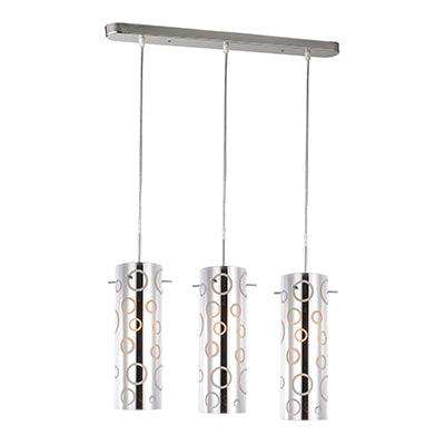 ***Circle Pendant Chrome E27 3x40w