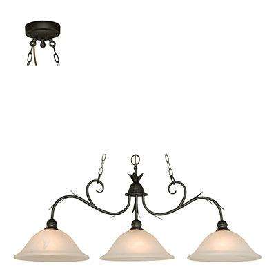 ***Pool 3 Lt Pendant Charcoal E27 3x60w