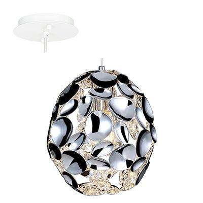 Pendant Metal 180mm Chrome E27 1x60w