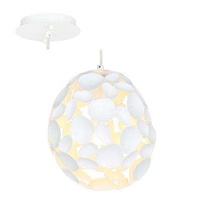 Pendant Metal 180mm White E27 1x60w