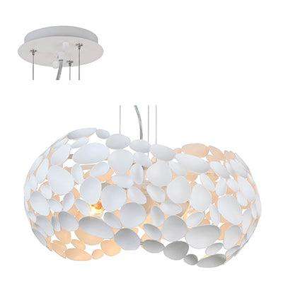 Pendant Metal 470mm White E27 3x60w