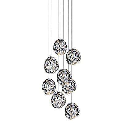 Pendant 8 Lt Metal 520mm Chrome E27 8x60w