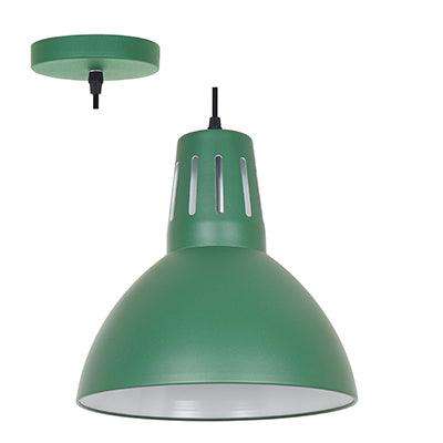 Pendant Steel 280mm Green E27 1x40w