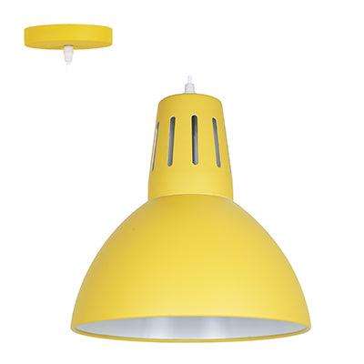 Pendant Steel 280mm Yellow E27 1x40w