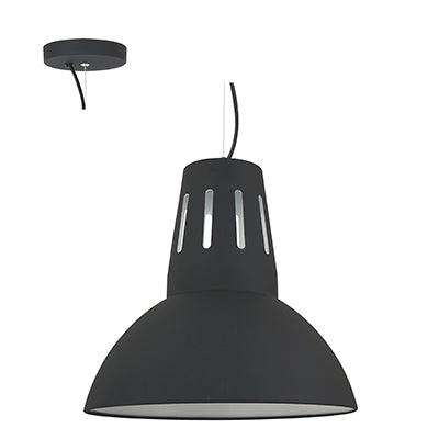 Pendant Steel 345mm Charcoal Grey E27 1x40w