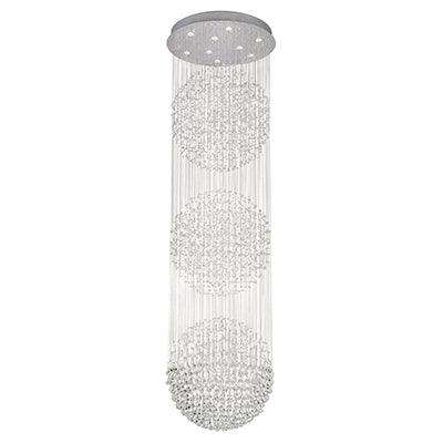 9 Lt Chandelier Crystal Chrome Gu10 9x50w