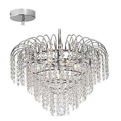 5 Lt Rosse Chandelier Chrome G9 5x40w