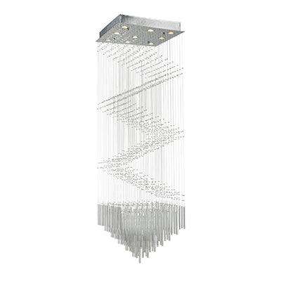 9 Lt Chandelier Crystal Chrome Gu10 9x50w