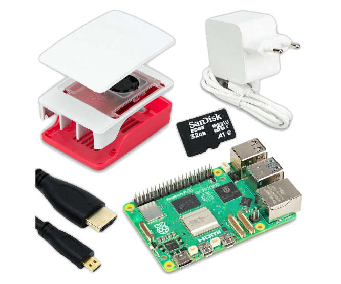 Raspberry Pi5 8 Gb Red/White Official Kit Tba