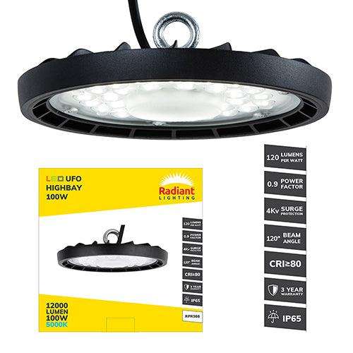 Ufo Highbay Led 100w 5000 K 3 Yr Warranty