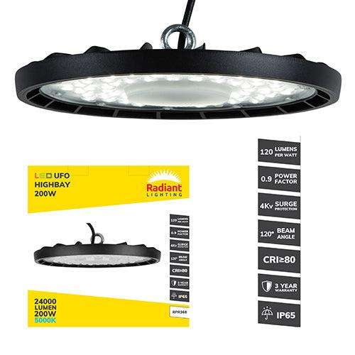 Ufo Highbay Led 200w 5000 K 3 Yr Warranty
