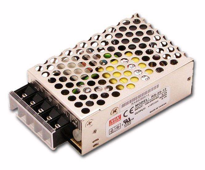 Power Supply Encl. I=220 V O=12 V 2 A1 25 W Rs 25 12
