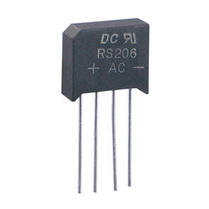 Bridge Rectifier Sil +Aa 800 V 2 A 400/Box Rs206 Bp