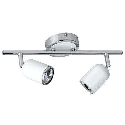 ***Spotlight Bar White & Chrome Gu10 2x50w