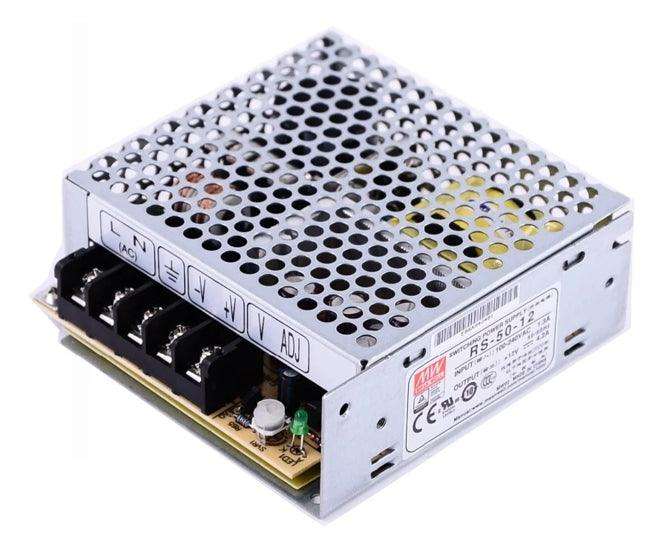 Power Supply Encl. I=220 Vac O=12 V 4 A2 50 W Rs 50 12