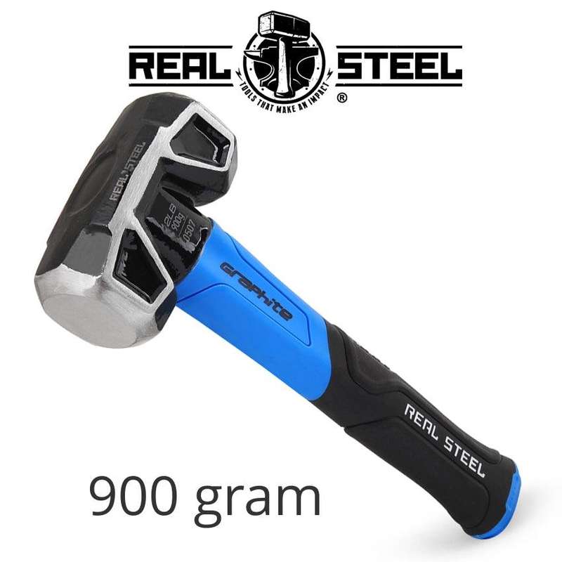 Hammer Sledge/Cross Strike 900 G 2 Lb Graph. Handle Real Steel