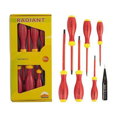 Screwdriver 7 Pc Set Insulation & Tester 1000 V