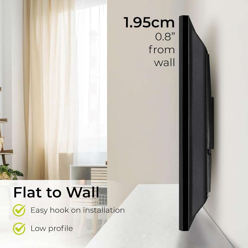 32 70" Flat To Wall Tv Mount Bracket Built In Spirit Level