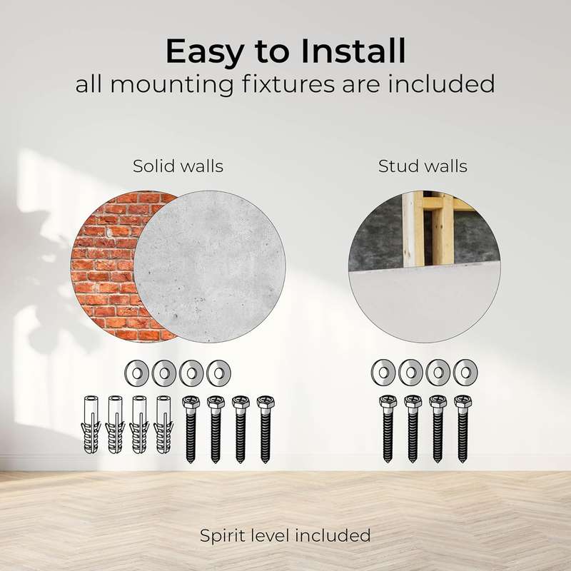 32 70" Flat To Wall Tv Mount Bracket Built In Spirit Level