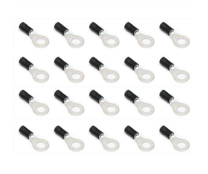 Terminal Pre Insulated Ring Lug Black R=5.3mm 1 K/Bag Rv 3.5 5 S