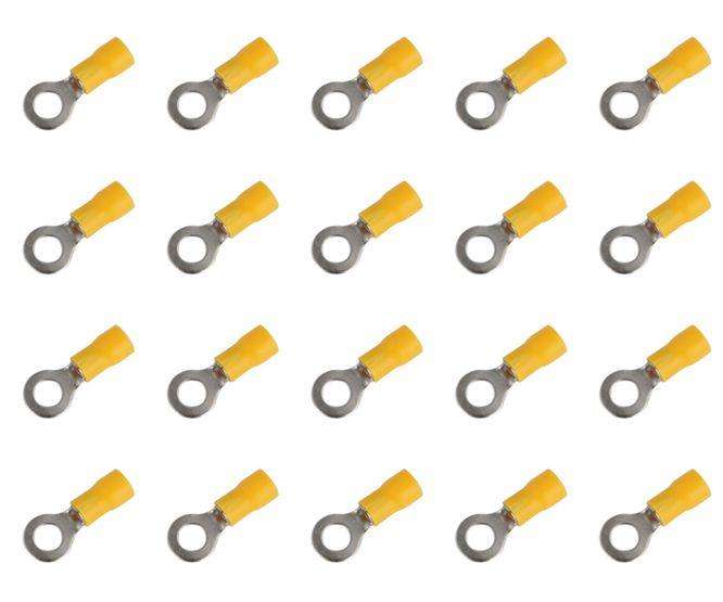 Terminal Pre Ins Ring Lug Yellow R=5.3mm 1 K/Bag Rv5.5 5
