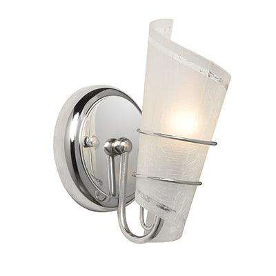 Scroll Wall Light Chrome E14 1x60w