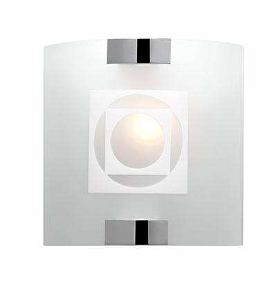 ***Pax Wall Light Square Glass Chrome E14 1x60w