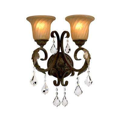 Real Wall Light Bronze E27 2x60w
