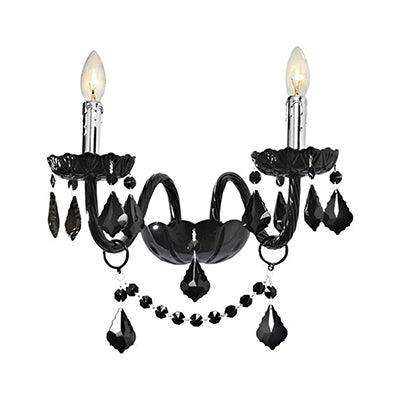 Toledo Wall Light Chrome/Black E14 2x40w