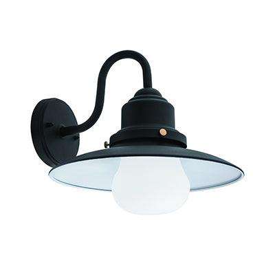 Wall Light Outdoor Black 1x E27