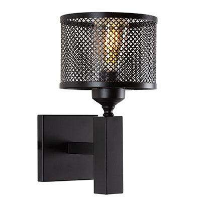 Mesh Wall Light Black E27 1x60w